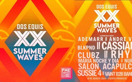 Puerto Progreso en la mira, Dos Equis Summer Waves revela lineup