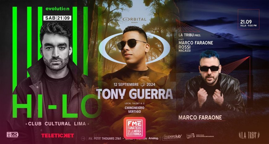 ¡Septiembre Electrificante en Lima! Los Mejores Eventos de Música Electrónica que No Te Puedes Perder”