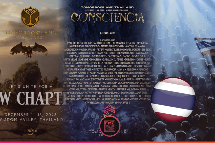 Tomorrowland Thailand revela el lineup completo de Consciencia para su histórica primera edición en Asia